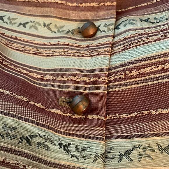 Vintage Kasper 6P Brocade Jaquard Blazer Jacket Career Fall Colors Thanksgiving - Picture 11 of 11